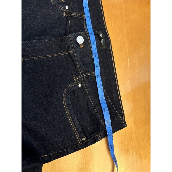 white black blue jeans womens boot leg 12R. Stretch - Picture 8 of 12